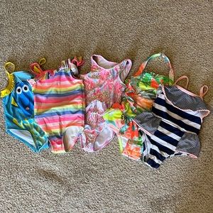Bundle of 2T girls bathing suits